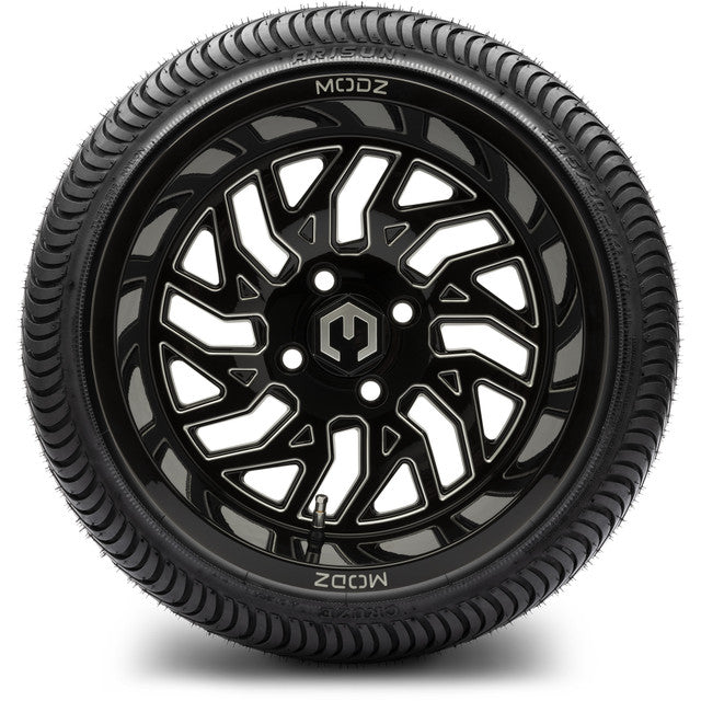 MODZ 14' Carnage Glossy Black - Tire and Wheel Combo