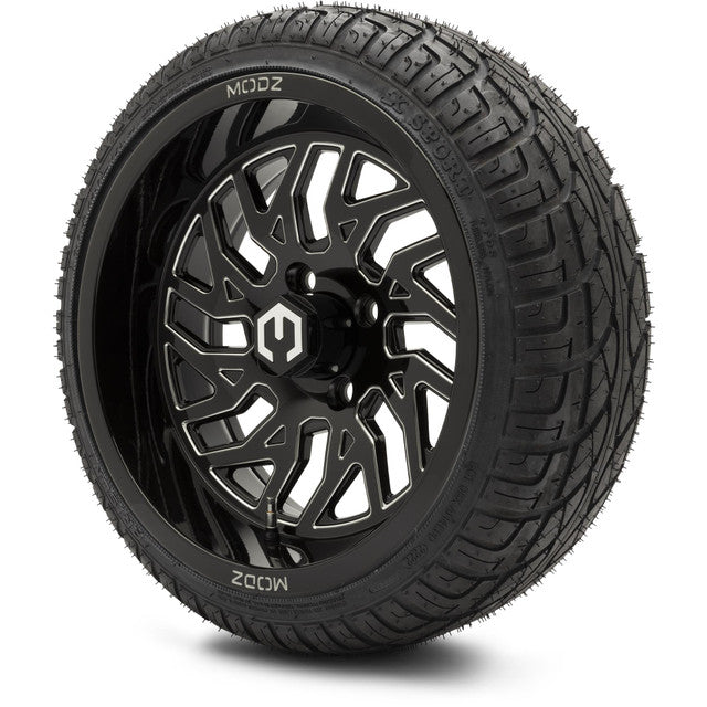 MODZ 14' Carnage Glossy Black - Tire and Wheel Combo