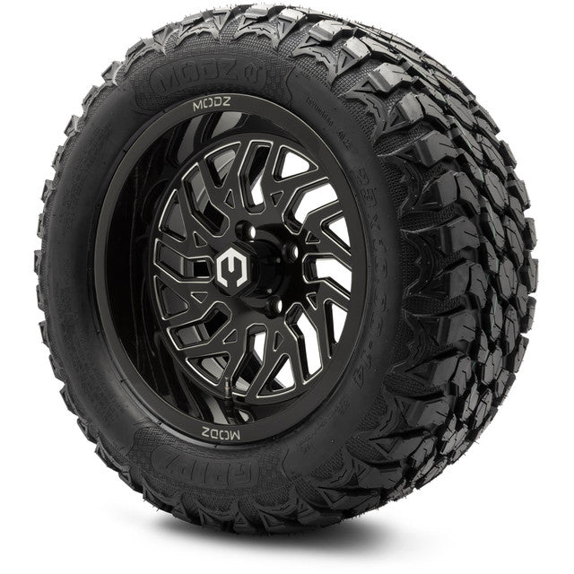 MODZ 14' Carnage Glossy Black - Tire and Wheel Combo