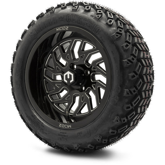MODZ 14' Carnage Glossy Black - Tire and Wheel Combo