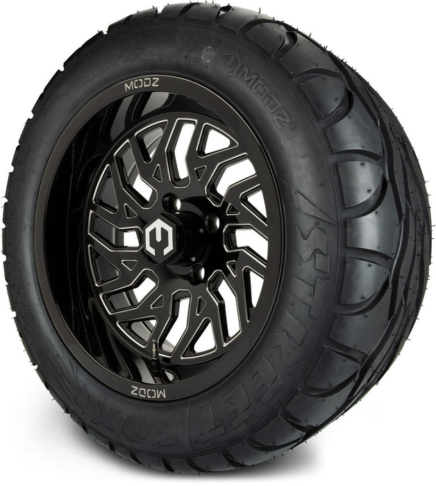 MODZ 14' Carnage Glossy Black - Tire and Wheel Combo