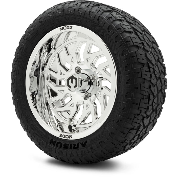 MODZ 14" Carnage Chrome Wheels & Off-Road Tires Combo