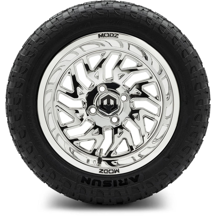 MODZ 14" Carnage Chrome Wheels & Off-Road Tires Combo