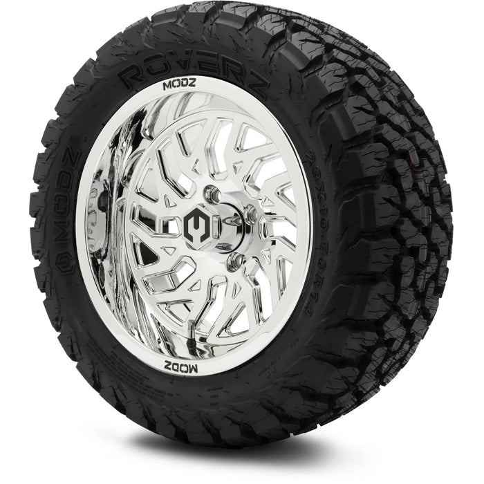 MODZ 14" Carnage Chrome Wheels & Off-Road Tires Combo