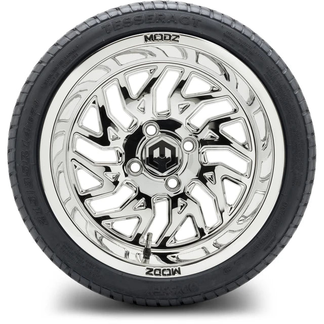 MODZ 14" Carnage Chrome Wheels & Street Tires Combo