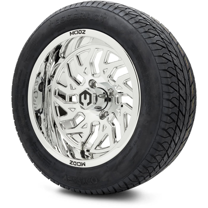 MODZ 14" Carnage Chrome Wheels & Street Tires Combo