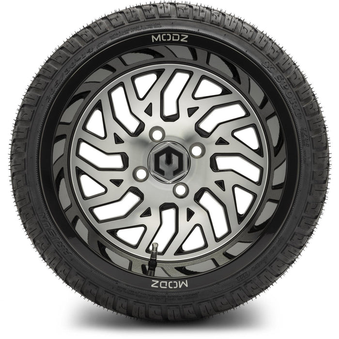 MODZ 14' Carnage Machined Black - Tire and Wheel Combo