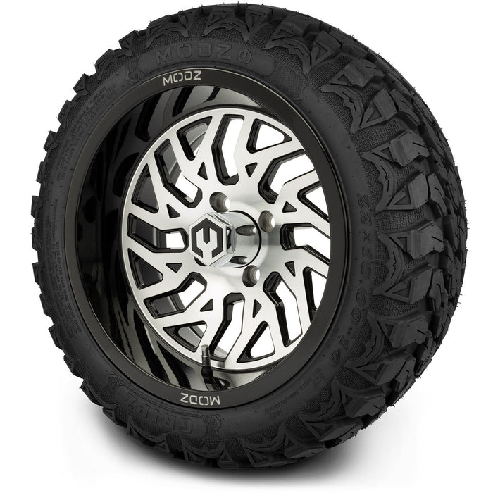 MODZ 14' Carnage Machined Black - Tire and Wheel Combo
