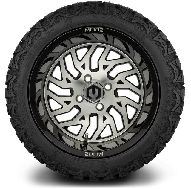 MODZ 14' Carnage Machined Black - Tire and Wheel Combo