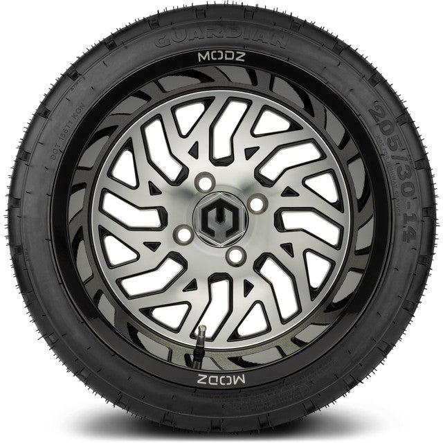 MODZ 14' Carnage Machined Black - Tire and Wheel Combo