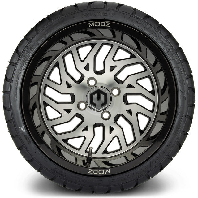MODZ 14' Carnage Machined Black - Tire and Wheel Combo