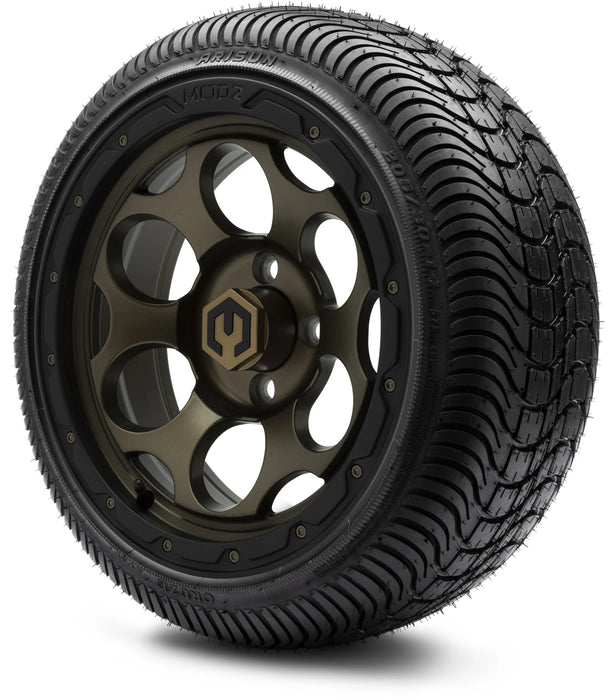 MODZ 14" Militia Bronze Wheels & Street Tires Combo