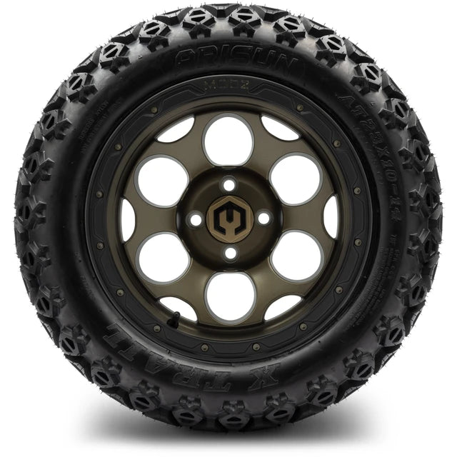 MODZ 14" Militia Bronze Wheels & Off-Road Tires Combo