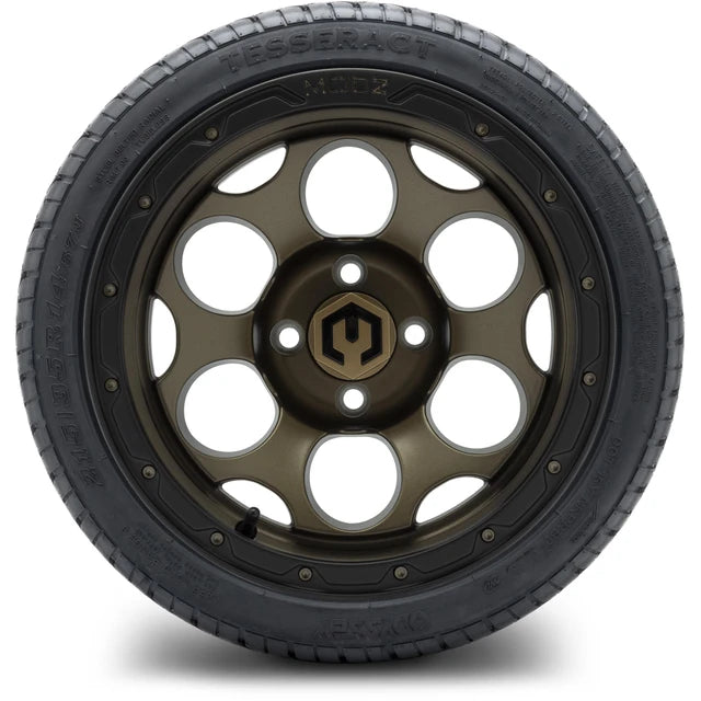 MODZ 14" Militia Bronze Wheels & Street Tires Combo