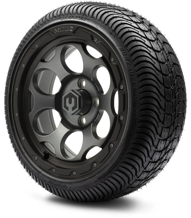 MODZ 14" Militia Gunmetal Wheels & Street Tires Combo