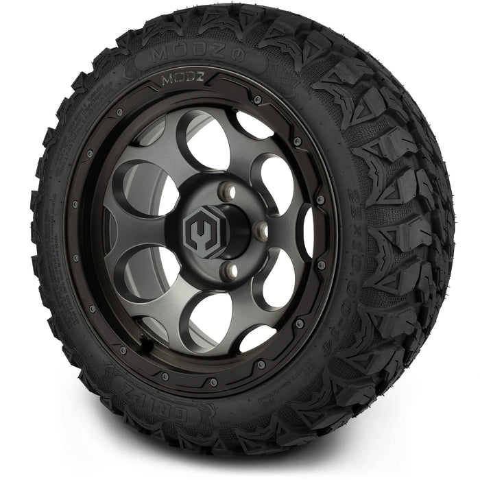 MODZ 14" Militia Gunmetal Wheels & Off-Road Tires Combo