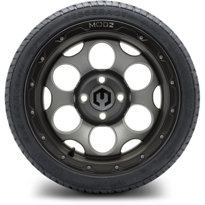 MODZ 14" Militia Gunmetal Wheels & Street Tires Combo
