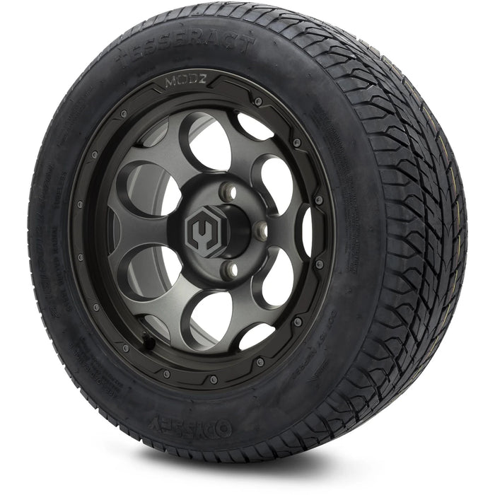 MODZ 14" Militia Gunmetal Wheels & Street Tires Combo