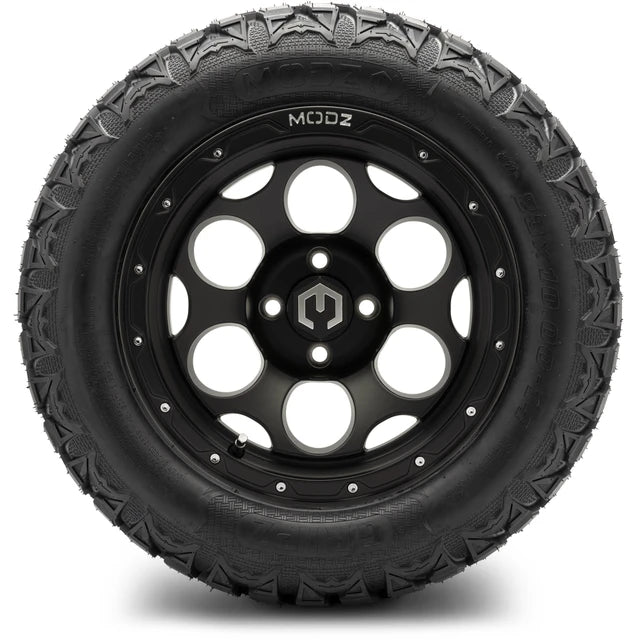 MODZ 14" Militia Matte Black Wheels & Off-Road Tires Combo