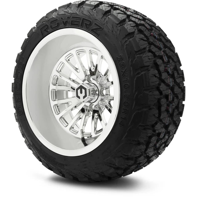 MODZ® 14" Assassin Chrome Wheels & Off-Road Tires Combo