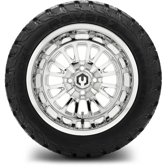 MODZ® 14" Assassin Chrome Wheels & Off-Road Tires Combo