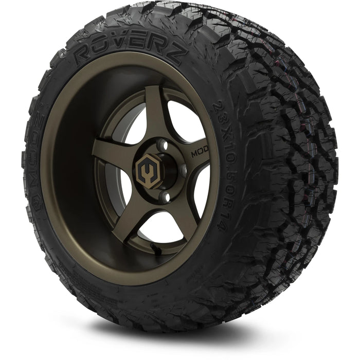 MODZ 14" Maverick Matte Bronze Wheels & Off-Road Tires Combo