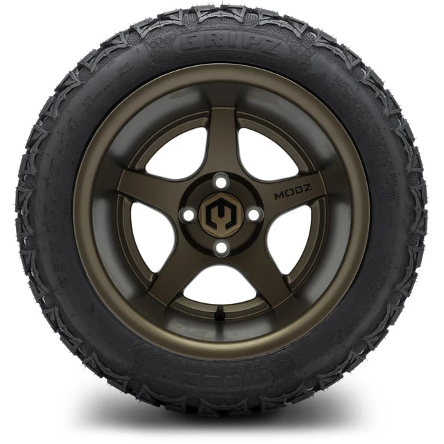 MODZ 14" Maverick Matte Bronze Wheels & Off-Road Tires Combo