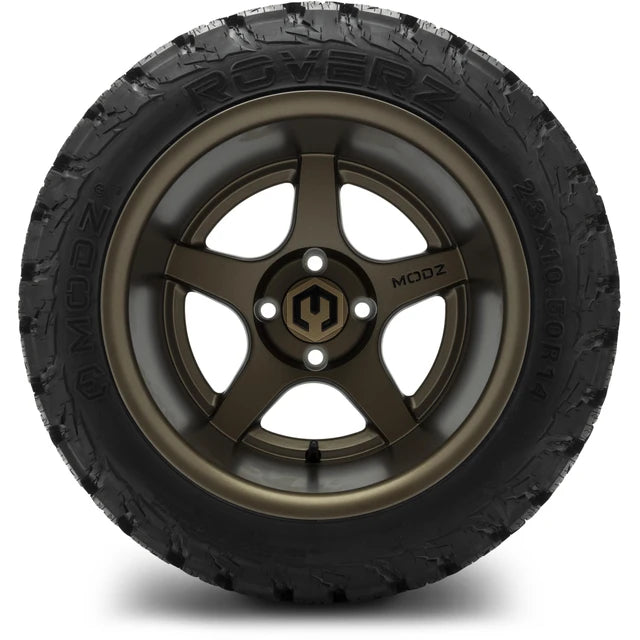 MODZ 14" Maverick Matte Bronze Wheels & Off-Road Tires Combo