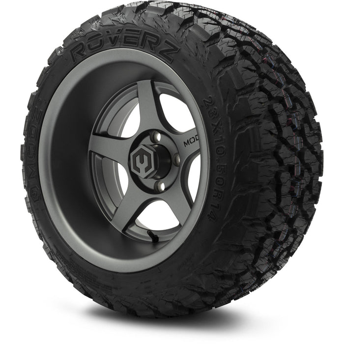 MODZ 14' Maverick Gunmetal - Tire and Wheel Combo