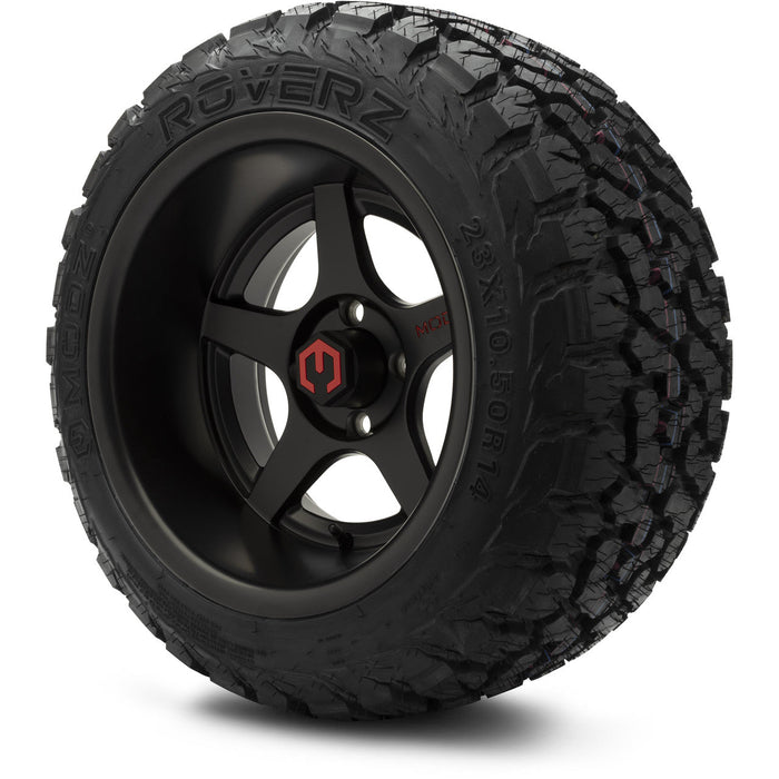 MODZ 14' Maverick Matte Black - Tire and Wheel Combo