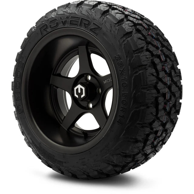 MODZ 14" Maverick Matte Black Wheels & Off-Road Tires Combo