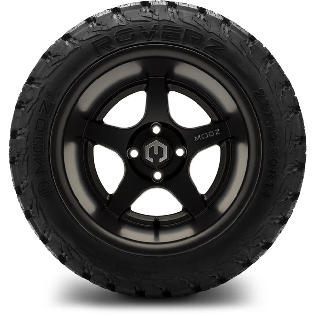 MODZ 14" Maverick Matte Black Wheels & Off-Road Tires Combo
