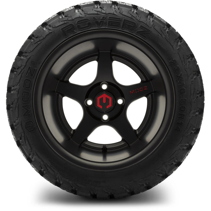 MODZ 14' Maverick Matte Black - Tire and Wheel Combo