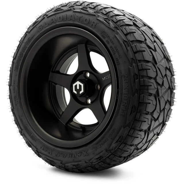 MODZ 14" Maverick Matte Black Wheels & Off-Road Tires Combo