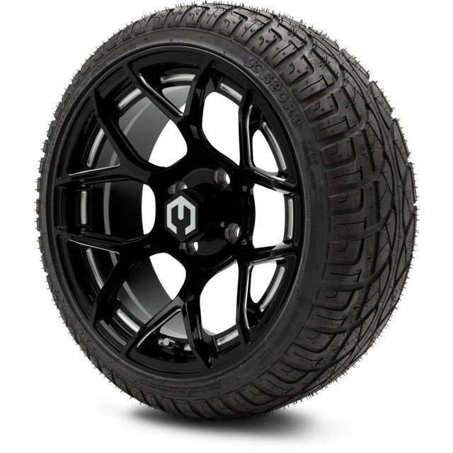 MODZ 14' Renegade Glossy Black - Tire and Wheel Combo