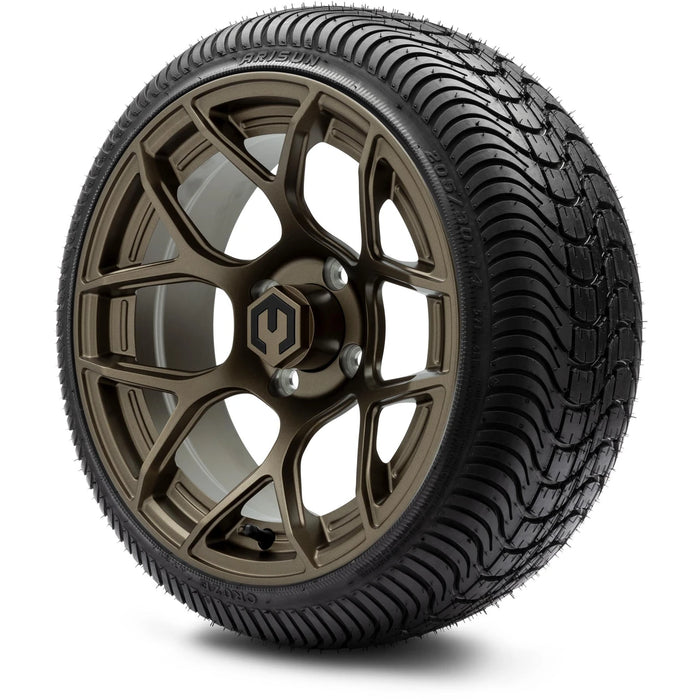 MODZ 14" Renegade Matte Bronze Wheels & Street Tires Combo