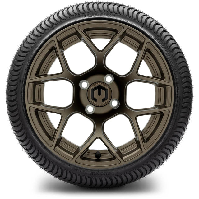 MODZ 14" Renegade Matte Bronze Wheels & Street Tires Combo