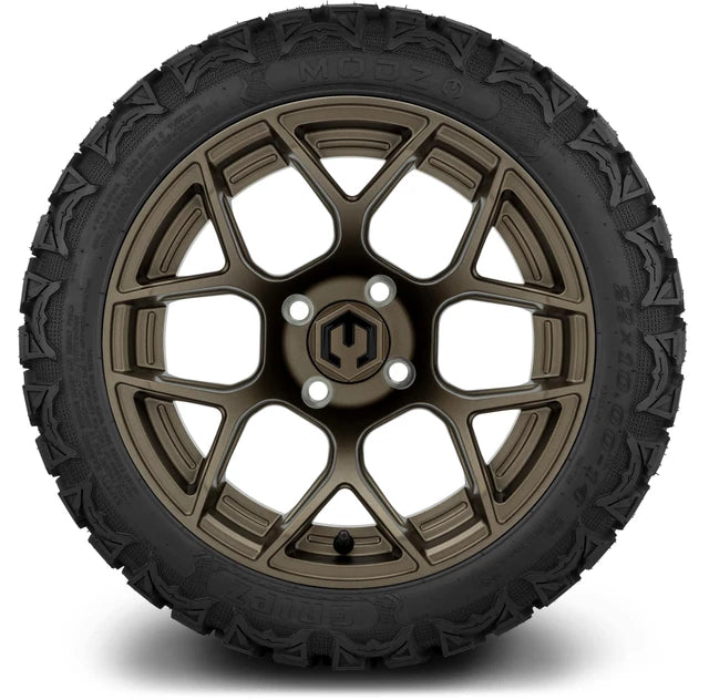 MODZ 14" Renegade Matte Bronze Wheels & Off-Road Tires Combo