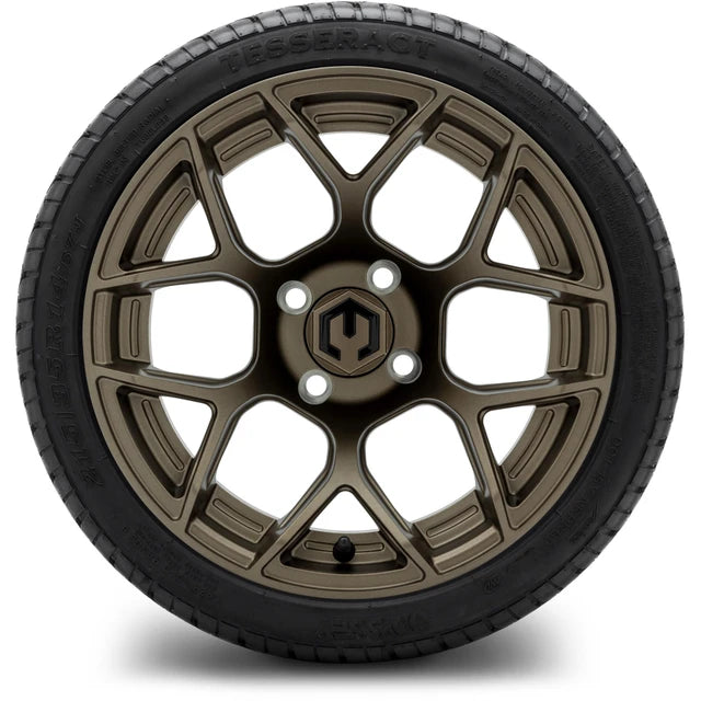 MODZ 14" Renegade Matte Bronze Wheels & Street Tires Combo