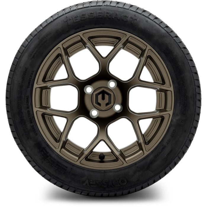 MODZ 14" Renegade Matte Bronze Wheels & Street Tires Combo