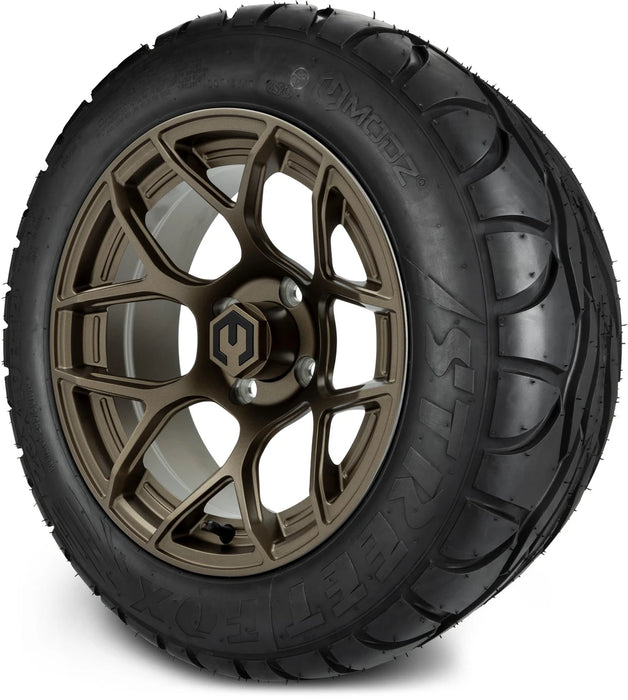 MODZ 14" Renegade Matte Bronze Wheels & Street Tires Combo
