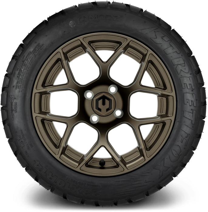MODZ 14" Renegade Matte Bronze Wheels & Street Tires Combo
