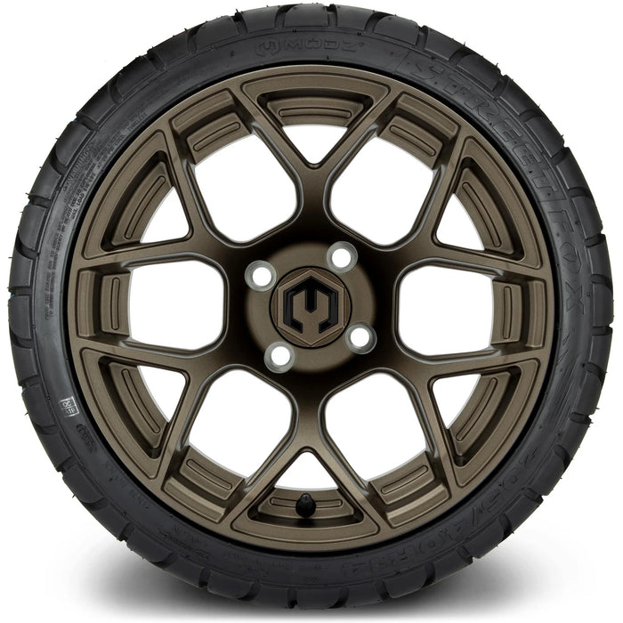 MODZ 14" Renegade Matte Bronze Wheels & Street Tires Combo