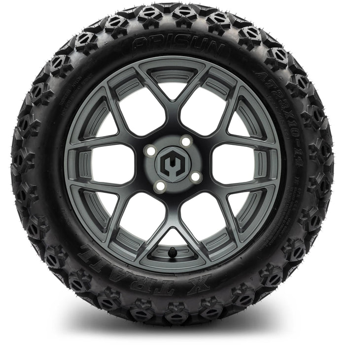 MODZ 14" Renegade Gunmetal Wheels & Off-Road Tires Combo