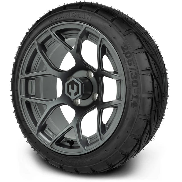 MODZ 14" Renegade Gunmetal Wheels & Street Tires Combo