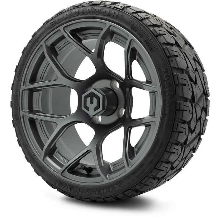 MODZ 14" Renegade Gunmetal Wheels & Off-Road Tires Combo