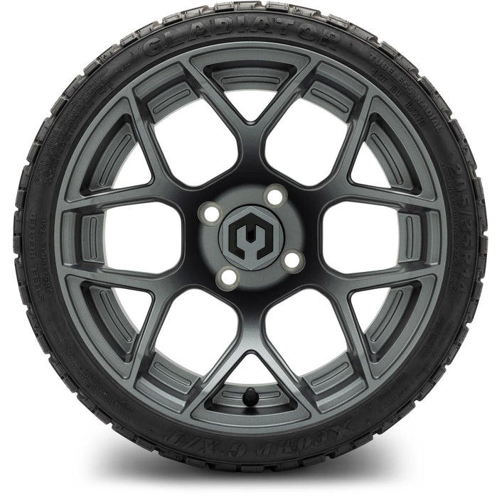 MODZ 14" Renegade Gunmetal Wheels & Off-Road Tires Combo