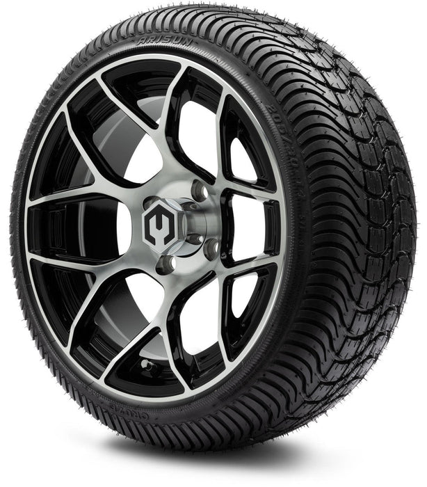 MODZ 14' Renegade Machined Black - Tire and Wheel Combo