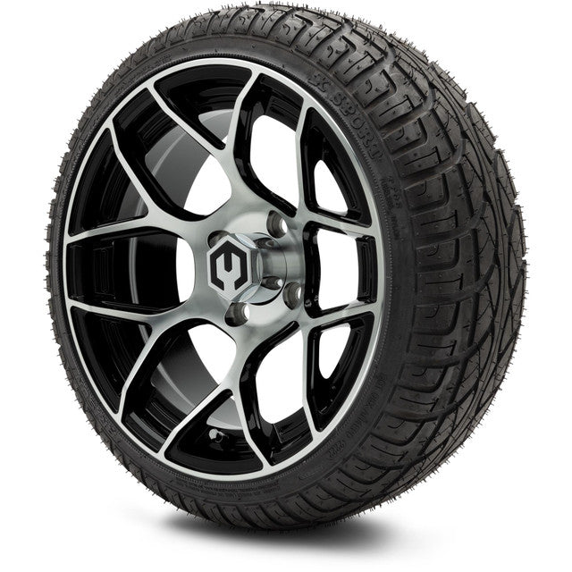 MODZ 14' Renegade Machined Black - Tire and Wheel Combo