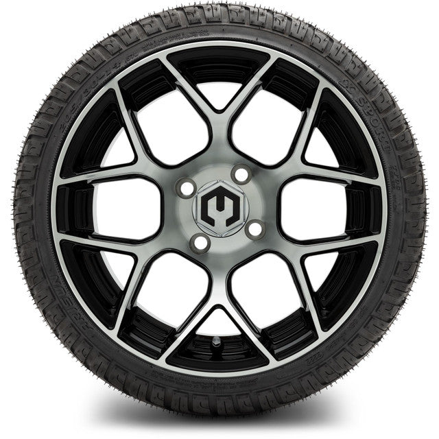 MODZ 14' Renegade Machined Black - Tire and Wheel Combo